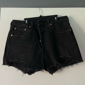 Levi’s 501 black shorts